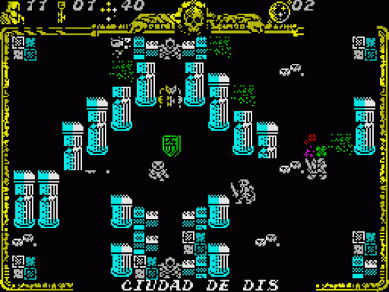 Godkiller 2: Exile (Spanish Version) Screenshot 27 (Spectrum 128K)