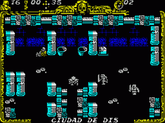 Godkiller 2: Exile (Spanish Version) Screenshot 28 (Spectrum 128K)