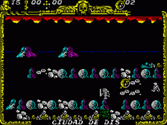 Godkiller 2: Exile (Spanish Version) Screenshot 42 (Spectrum 128K)