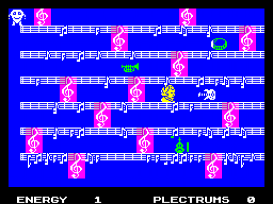 Mike The Guitar Screenshot 1 (Spectrum 128K/+2)