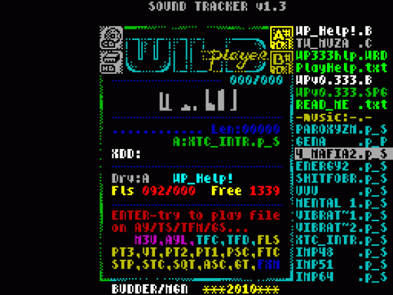 Wild Player Screenshot 1 (Spectrum 128K)