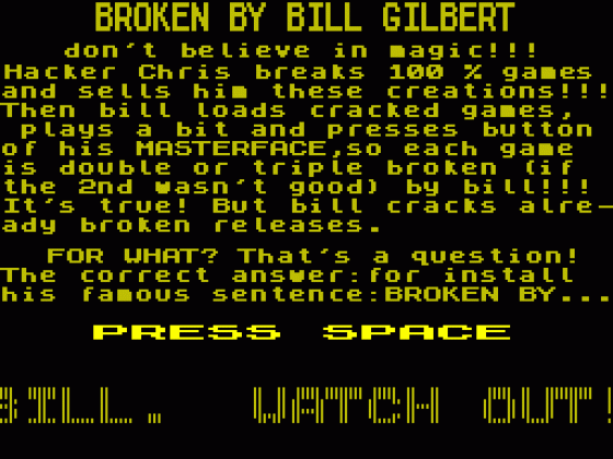 The Software Crimes Of Bill Gilbert