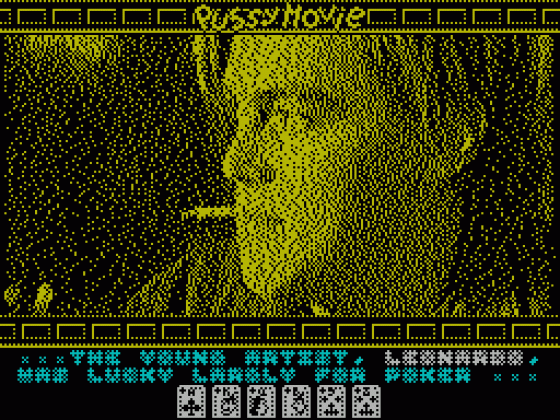 Pussy: Love Story from Titanic Screenshot 20 (Spectrum 128K)