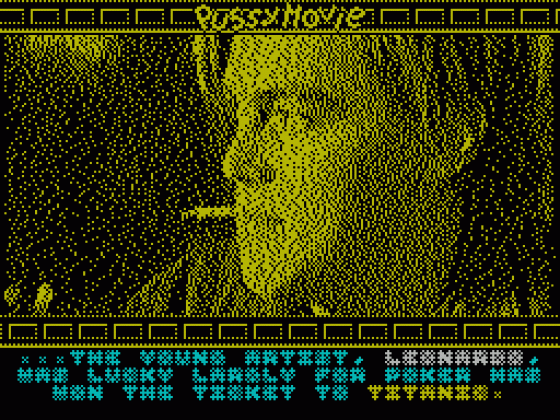 Pussy: Love Story from Titanic Screenshot 21 (Spectrum 128K)