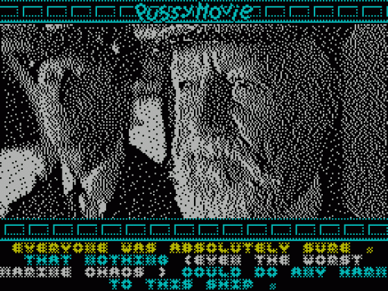 Pussy: Love Story from Titanic Screenshot 27 (Spectrum 128K)