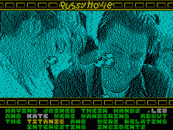 Pussy: Love Story from Titanic Screenshot 33 (Spectrum 128K)