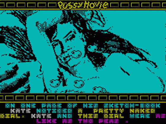 Pussy: Love Story from Titanic Screenshot 34 (Spectrum 128K)