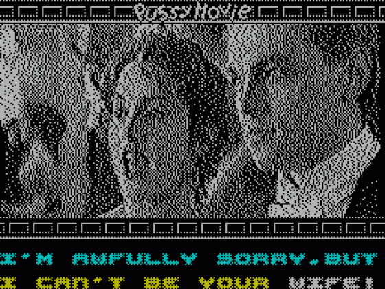 Pussy: Love Story from Titanic Screenshot 38 (Spectrum 128K)