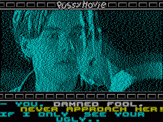 Pussy: Love Story from Titanic Screenshot 40 (Spectrum 128K)