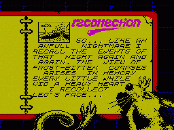 Pussy: Love Story from Titanic Screenshot 57 (Spectrum 128K)