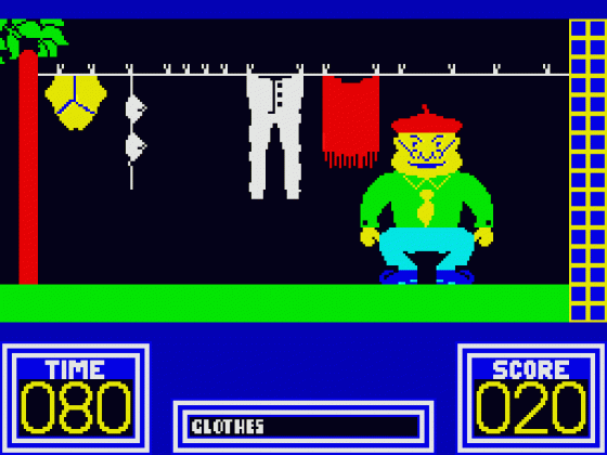 Benny Hill's Madcap Chase 2019 Screenshot 10 (Spectrum 128K)