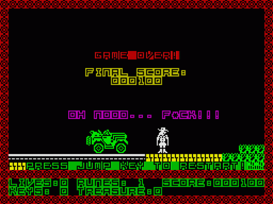 The Adventures of Jane Jelly: The Treasure of Hotmarmalade Screenshot 6 (Spectrum 48K/128K/+2/+3)