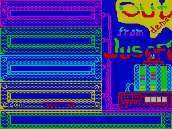 Out Demo Screenshot 1 (Spectrum 128K)