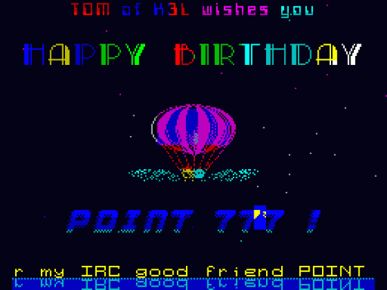 Happy Birthday Point 777