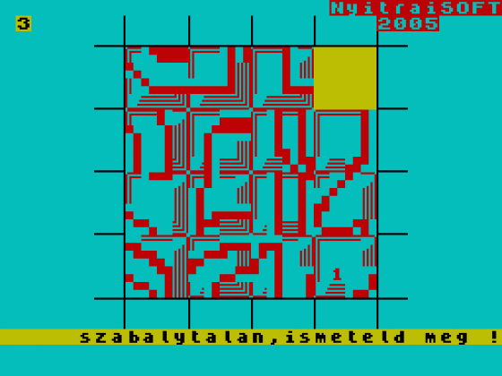 16-OS Puzzle Screenshot 1 (Spectrum 128K)