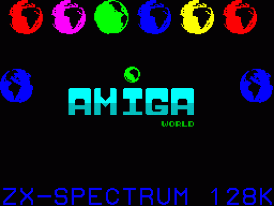 Amiga World Screenshot 1 (Spectrum 128K)