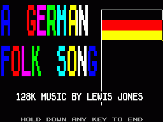 A German Folk Song Screenshot