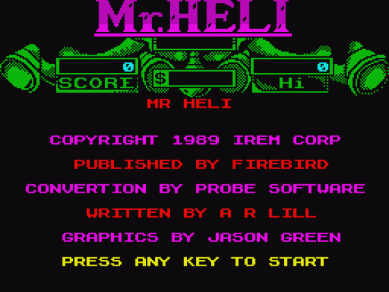 Mr. Heli 2014 MOD Screenshot 18 (Spectrum 128K)