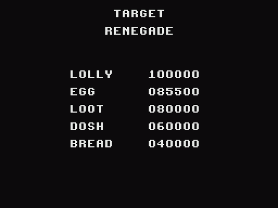 Target: Renegade 2015 Screenshot 29 (Spectrum 128K)