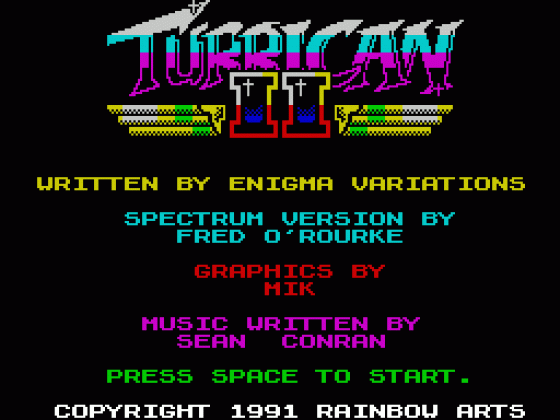 Turrican II: The Final Fight Screenshot 15 (Spectrum 128K/+2)