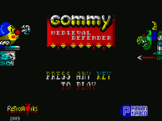 Gommy, Medieval Defender Screenshot 33 (Spectrum 128K)