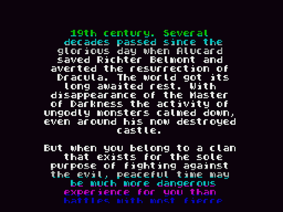 Castlevania: Spectral Interlude Screenshot 29 (Spectrum 128K)