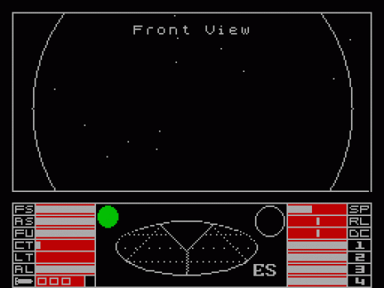 Elite 3 Screenshot 1 (Spectrum 128K)