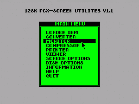 PCX-Screen Utilities Screenshot