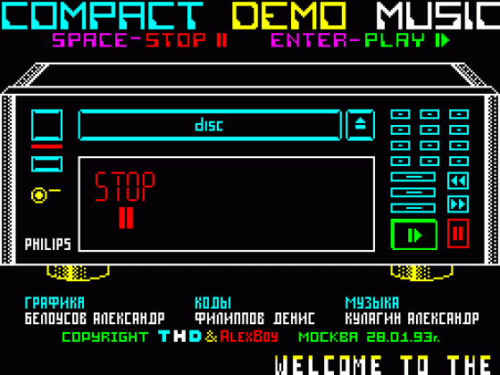 Best Demo Music Part 4 Screenshot 1 (Spectrum 128K)