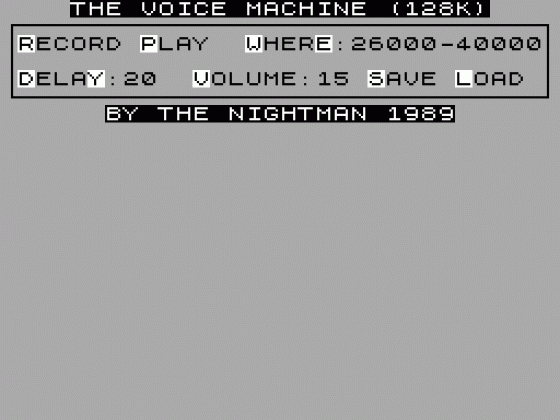 The Voice Machine Screenshot