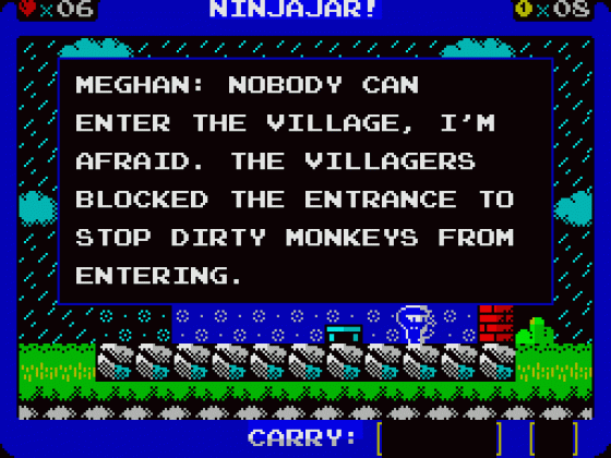 Ninjajar! Screenshot 5 (Spectrum 128K)