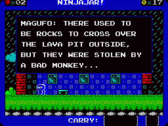 Ninjajar! Screenshot 19 (Spectrum 128K)