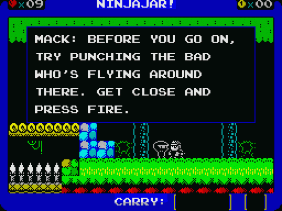 Ninjajar! Screenshot 25 (Spectrum 128K)