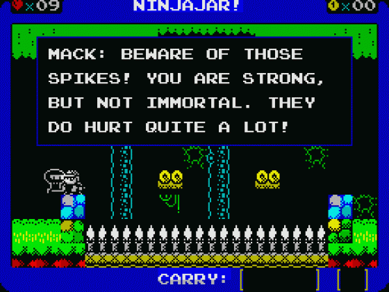 Ninjajar! Screenshot 27 (Spectrum 128K)