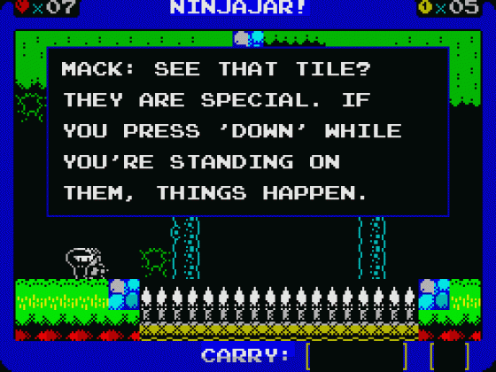 Ninjajar! Screenshot 42 (Spectrum 128K)