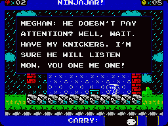 Ninjajar! Screenshot 53 (Spectrum 128K)