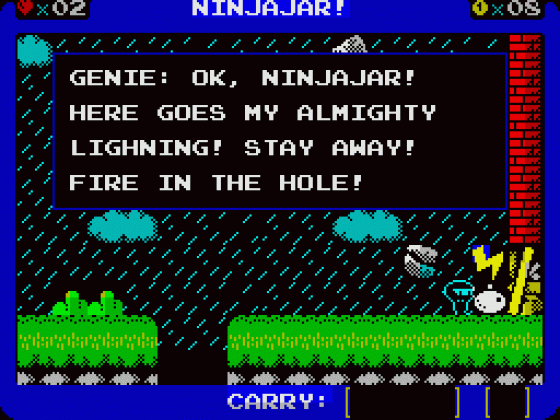 Ninjajar! Screenshot 56 (Spectrum 128K)