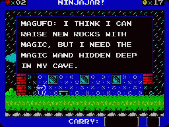 Ninjajar! Screenshot 64 (Spectrum 128K)