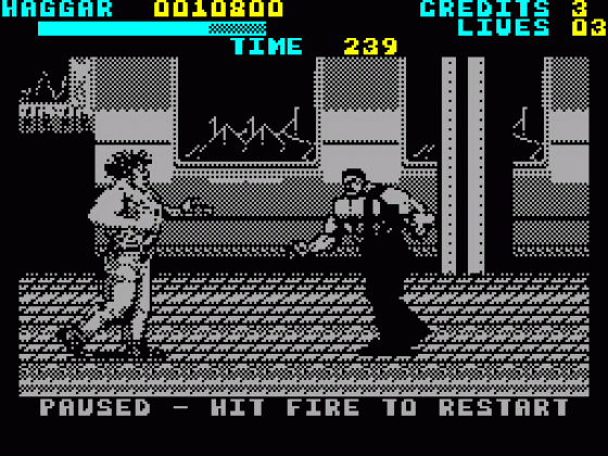 Final Fight Screenshot 1 (Spectrum 128K)