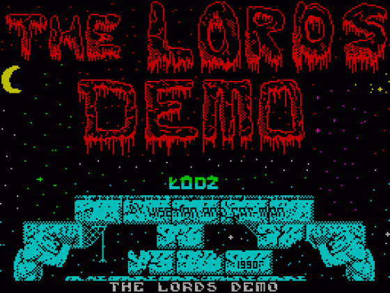 The Lords Demo Screenshot 1 (Spectrum 128K)