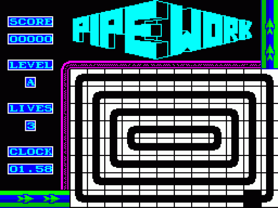 Pipework Screenshot 1 (Spectrum 128K)