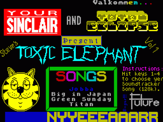 Toxic Elephant Screenshot 1 (Spectrum 128K)
