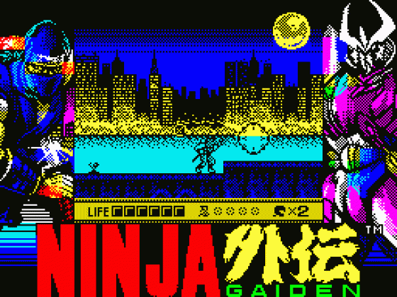 Ninja Gaiden: Shadow Warriors Screenshot 5 (Spectrum 128K)