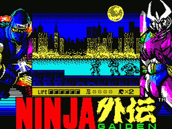 Ninja Gaiden: Shadow Warriors Screenshot 6 (Spectrum 128K)