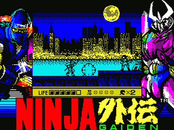 Ninja Gaiden: Shadow Warriors Screenshot 7 (Spectrum 128K)