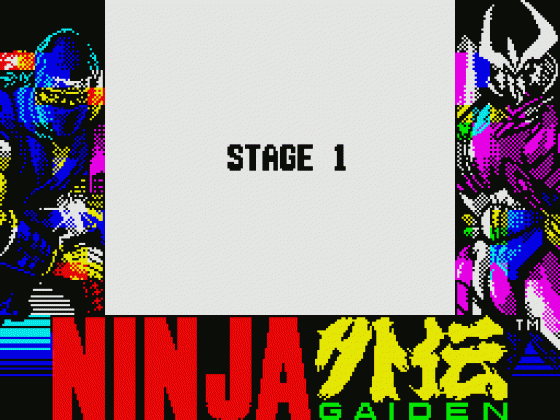 Ninja Gaiden: Shadow Warriors Screenshot 10 (Spectrum 128K)