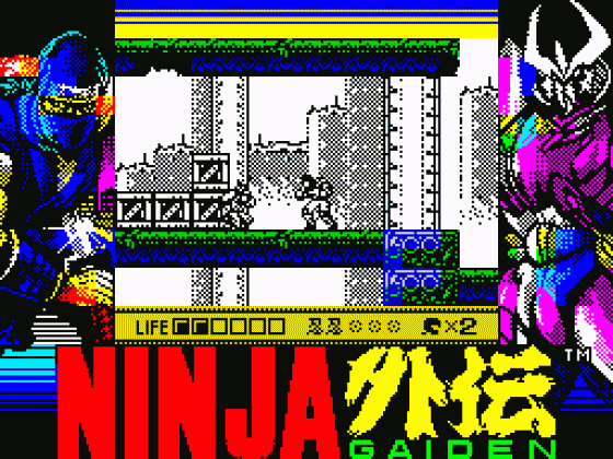 Ninja Gaiden: Shadow Warriors Screenshot 14 (Spectrum 128K)