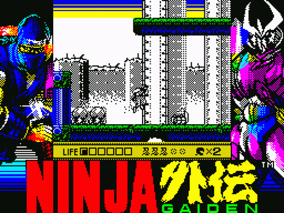 Ninja Gaiden: Shadow Warriors Screenshot 21 (Spectrum 128K)