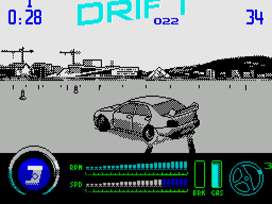 Drift Screenshot 31 (Spectrum 128K/+2/+3)