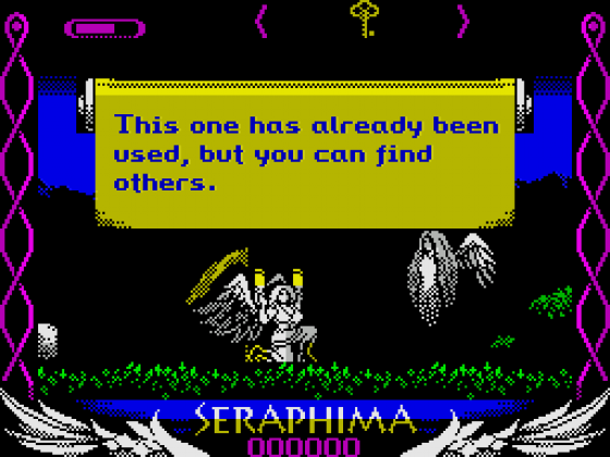 Seraphima Screenshot 13 (Spectrum 128K/+2/+3)